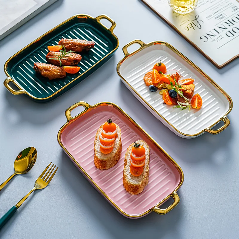 Creative Nordic Style Ceramic Bowl with Double Ears and Golden Edge for Sushi and Dim Sum ceramic bowl
Creative Nordic Style Ceramic Bowl with Double Ears and Golden Edge for Sushi and Dim Sum ceramic bowl