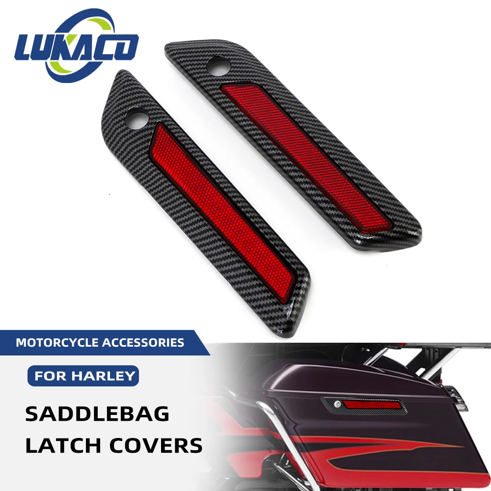 Reflector Motorcycle Saddlebag Guard Latch Safety Warning Cover For Harley Touring Road King Road Glide Street Glide 2014-Up
Reflector Motorcycle Saddlebag Guard Latch Safety Warning Cover For Harley Touring Road King Road Glide Street Glide 2014-Up