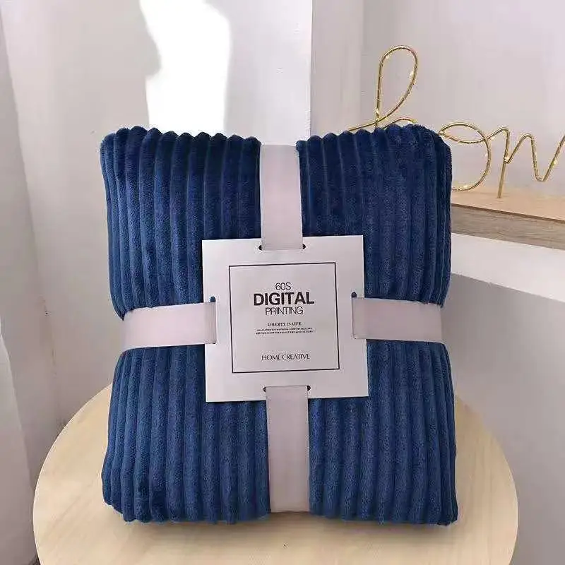 Solid Color Drawn Strip Flannel Blanket Sofa Cover Plain Coral Velvet Children's Gift
Solid Color Drawn Strip Flannel Blanket Sofa Cover Plain Coral Velvet Children's Gift