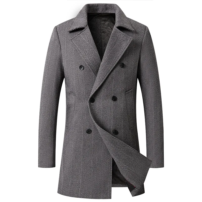 Men Double-breasted Wool Blends Cashmere Covercoats Winter Jackets Long Trench Coats Male Business Casual Trench Winter Coats
Men Double-breasted Wool Blends Cashmere Covercoats Winter Jackets Long Trench Coats Male Business Casual Trench Winter Coats