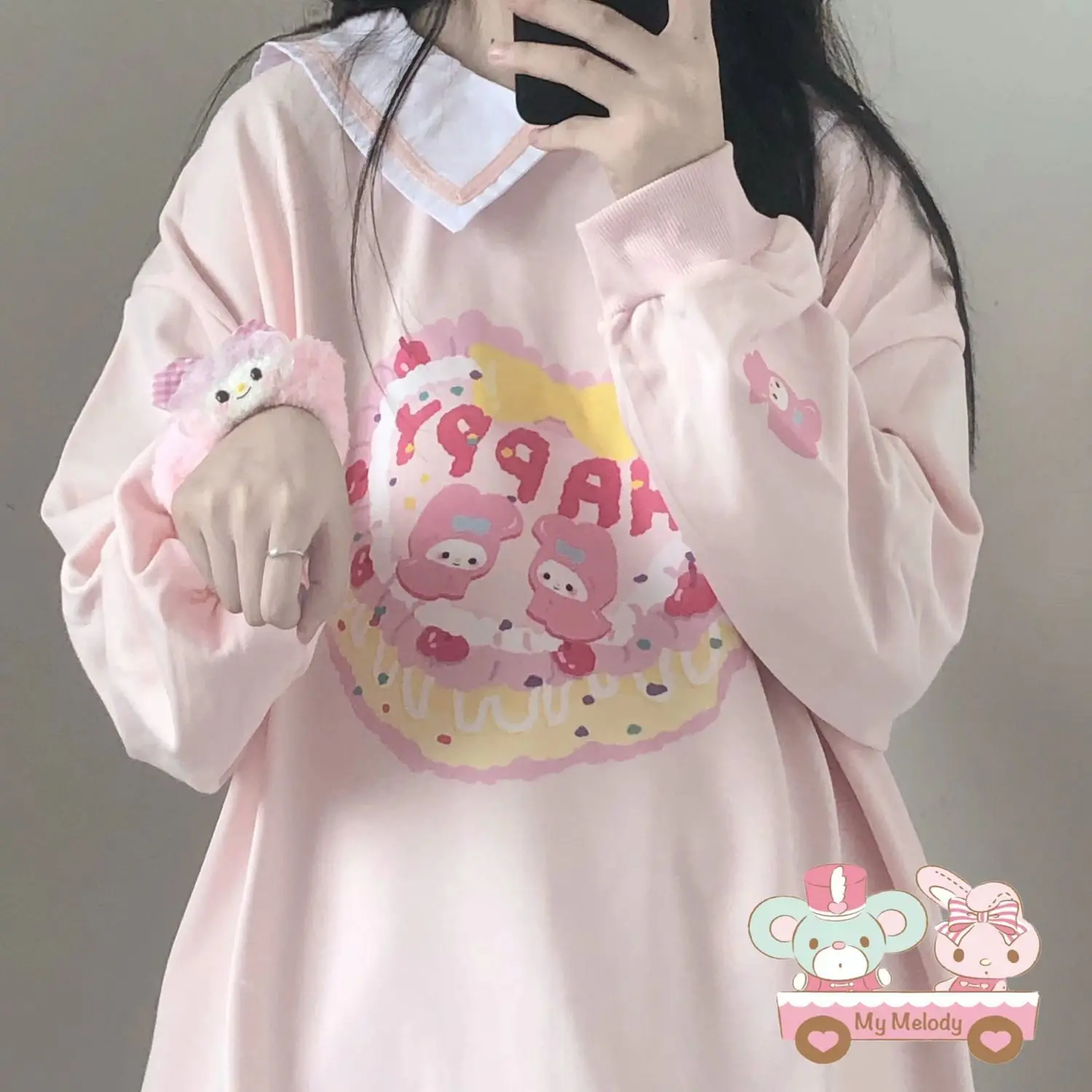 Sanrio Anime Kawaii My Melody Pullover Sweatshirt Japanese Cute Cartoon Long-Sleeved T-Shirt Loose Cotton Student Daily Kid Gift
Sanrio Anime Kawaii My Melody Pullover Sweatshirt Japanese Cute Cartoon Long-Sleeved T-Shirt Loose Cotton Student Daily Kid Gift
