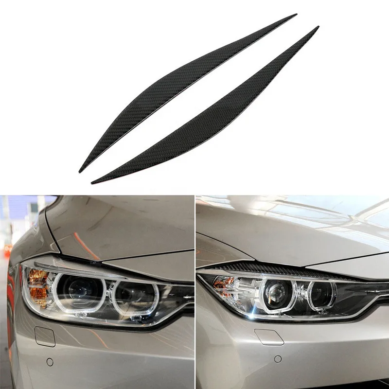 Carbon Fiber Car Headlight Eyelid Eyebrow Cover Sticker Black Front Headlight Cover Trim Headlamp Anti Rub Strips Car Styling
Carbon Fiber Car Headlight Eyelid Eyebrow Cover Sticker Black Front Headlight Cover Trim Headlamp Anti Rub Strips Car Styling