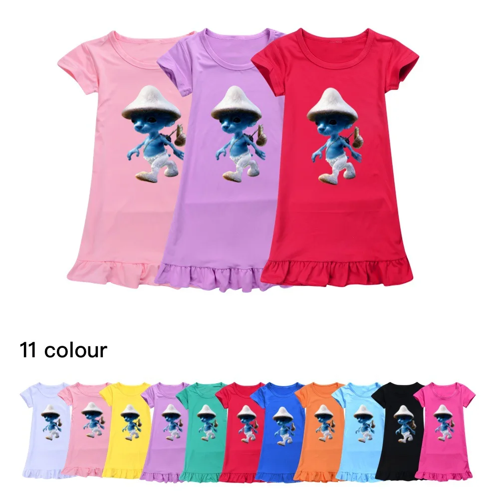 Шайлушай Shailushai Cat Dress Kids Smurfed Blue Cats Nightgown Girls Cartoon Nightdress Pajamas Children's Short Sleeve Sleepwea
Шайлушай Shailushai Cat Dress Kids Smurfed Blue Cats Nightgown Girls Cartoon Nightdress Pajamas Children's Short Sleeve Sleepwea