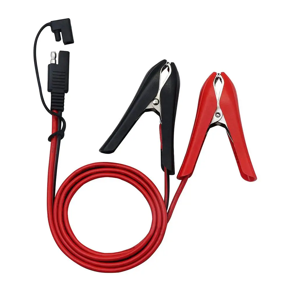 

Car Battery Charger Clip To Sae Connector Extension Cable 16AWG Sae 2 PIN Quick Disconnect To Clamps Connectors Cord