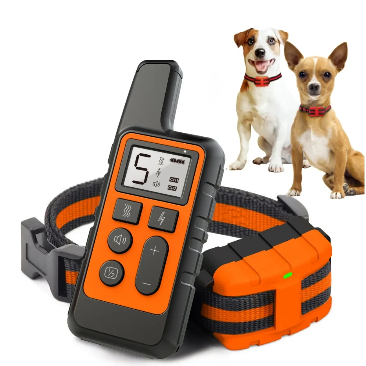 

Automatic Anti Barking Dog Collar With Remote LCD Display Rechargeable Bark Stopper Stop Barking IP67 Waterproof Collar For Dogs
