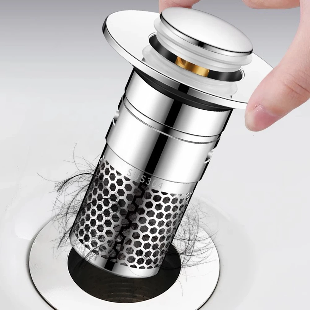 Stainless Steel Floor Drain Filter Mesh Pop-Up Bounce Core Basin Drain Stopper Shower Hair Catcher Strainer Bathroom Product
Stainless Steel Floor Drain Filter Mesh Pop-Up Bounce Core Basin Drain Stopper Shower Hair Catcher Strainer Bathroom Product