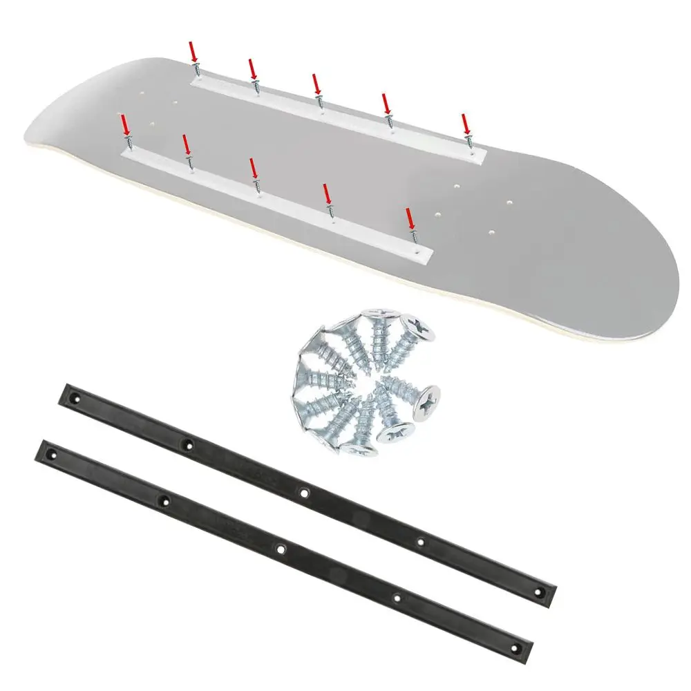 

Accessories Reduce Friction Durable Skateboard Rails Anti-collision Strip Edge Protect Strip with Mounting Screws