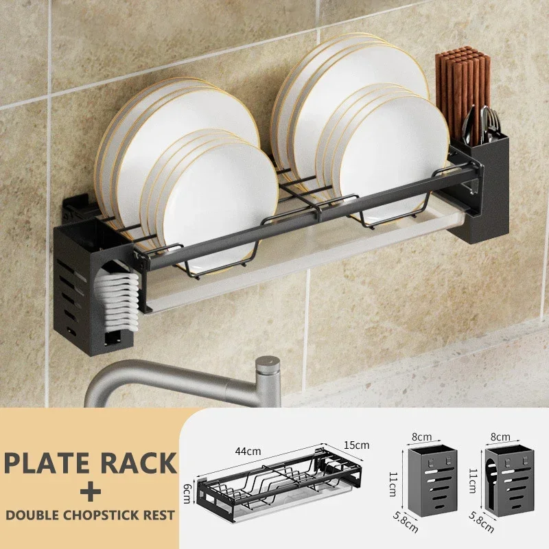 Wall-mounted Dish Drain Punch-free Shelf Storage Organizer Chopsticks Holder Multifunction Rack Tableware Drying Kitchen Spoon
Wall-mounted Dish Drain Punch-free Shelf Storage Organizer Chopsticks Holder Multifunction Rack Tableware Drying Kitchen Spoon
