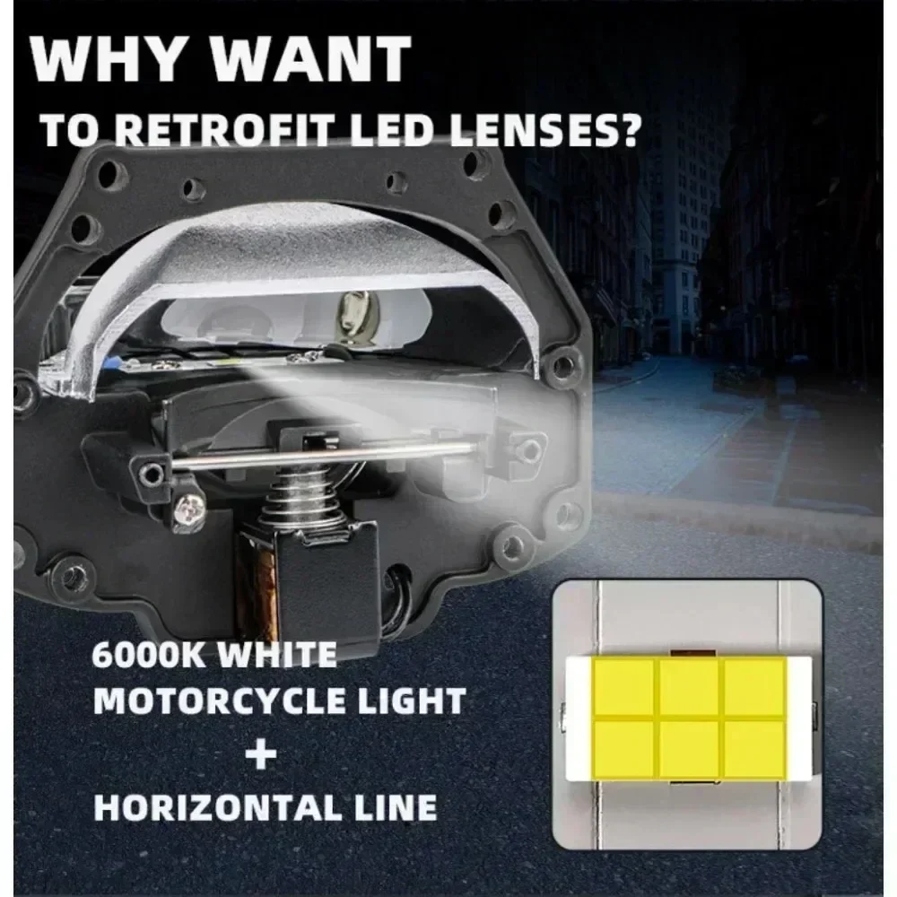 Full Set of 3 Inch Biled Bi-LED Bi LED Projector Lens with Hella 3R Bracket 12V/24V for Audi A3 8p Skoda Octavia A5 Pajero 4 F30
Full Set of 3 Inch Biled Bi-LED Bi LED Projector Lens with Hella 3R Bracket 12V/24V for Audi A3 8p Skoda Octavia A5 Pajero 4 F30