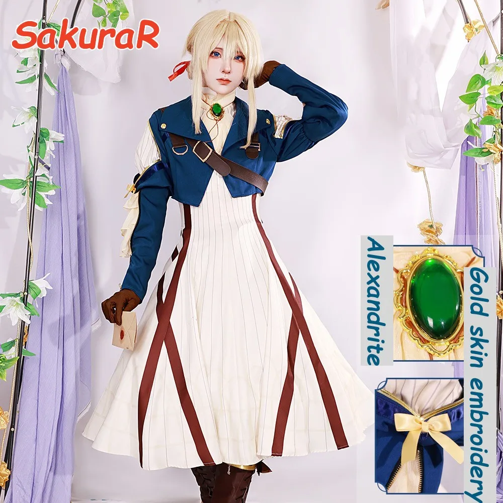 Violet Evergarden Cosplay Costume Anime Violet Evergarden Costume for Women Halloween (Top + Dress + Gloves) Size S-3XL
Violet Evergarden Cosplay Costume Anime Violet Evergarden Costume for Women Halloween (Top + Dress + Gloves) Size S-3XL