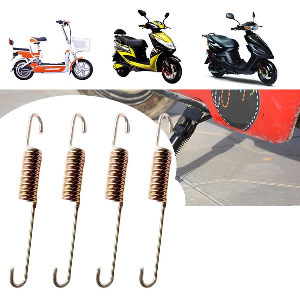 4pcs 120mm Side Stand Spring Dual Hook Small Tension Spring For Ebikes MTB Bikes School Bikes Lectric Vehicle Replacement Steel
4pcs 120mm Side Stand Spring Dual Hook Small Tension Spring For Ebikes MTB Bikes School Bikes Lectric Vehicle Replacement Steel