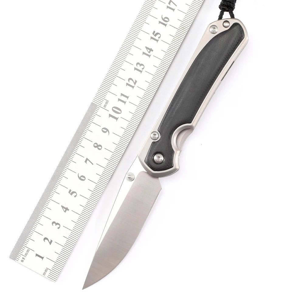 

Titanium Alloy Handle D2 Steel Blade Folding Pocket Knife Outdoor Hunting Camping Survival Knives Self Defense EDC Jackknife
