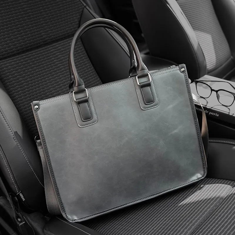 Leather Man Handbag Free Shipping Retro Men's Briefcases 14inch Laptop Bag Fashion Male Shoulder Bags Leisurely Crossbody Bag
Leather Man Handbag Free Shipping Retro Men's Briefcases 14inch Laptop Bag Fashion Male Shoulder Bags Leisurely Crossbody Bag