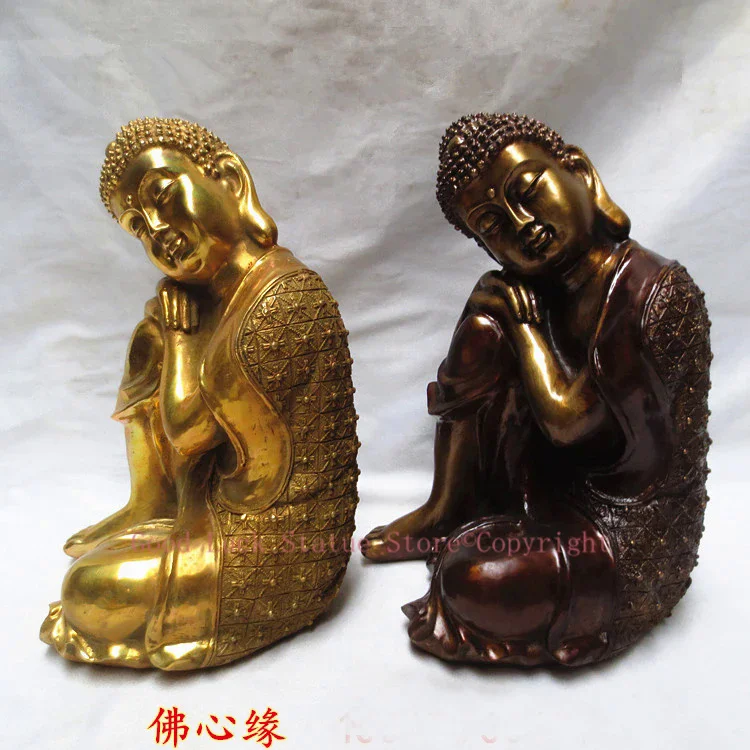 TOP GOOD Buddhist supplies # home family Bless Safe good luck Buddha # Copper Southeast Asia Sleeping Buddha art statue--26cm
TOP GOOD Buddhist supplies # home family Bless Safe good luck Buddha # Copper Southeast Asia Sleeping Buddha art statue--26cm