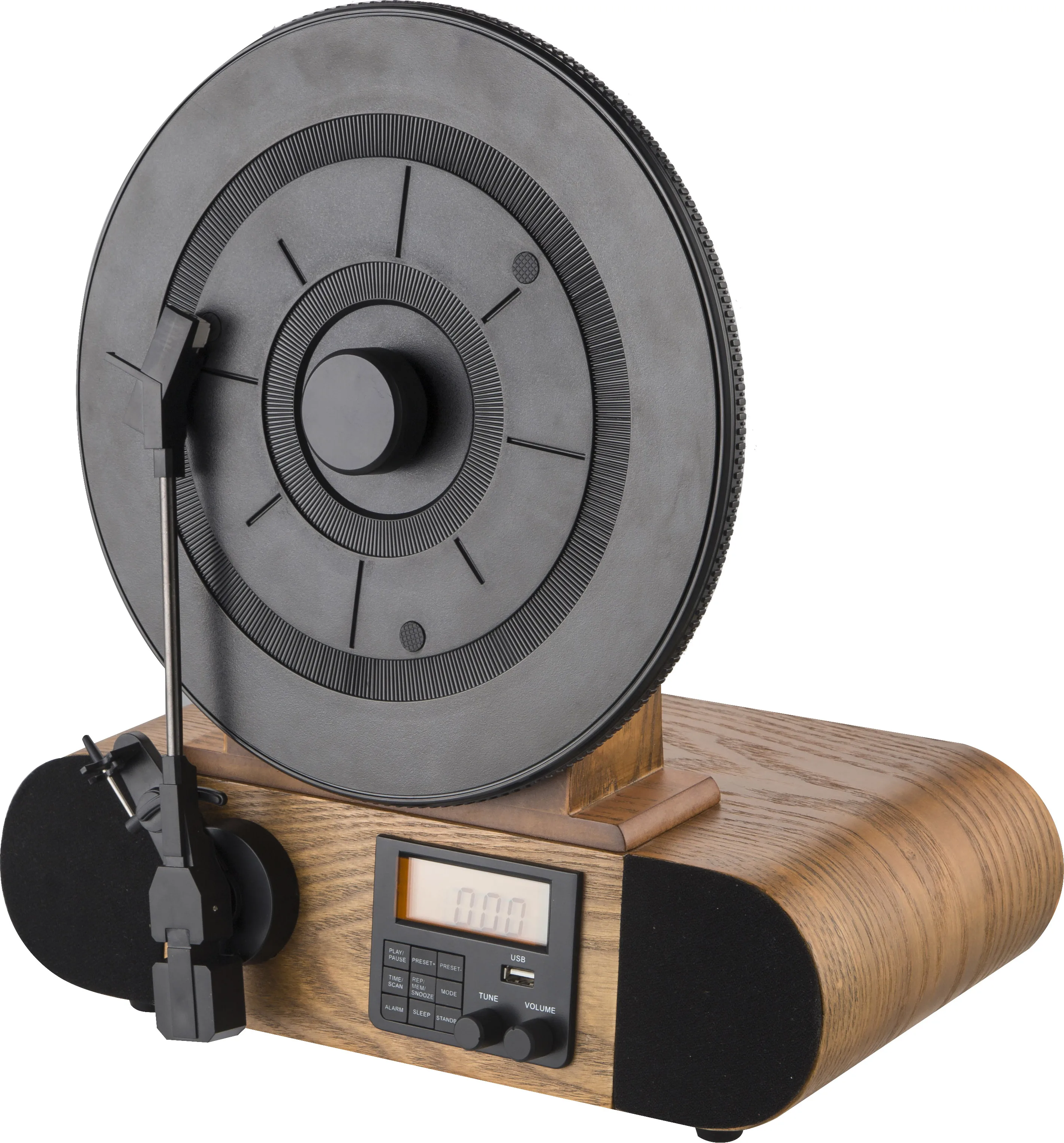 Handmade wooden cabinet turntable with Alarm clock function, FM radio, USB player
Handmade wooden cabinet turntable with Alarm clock function, FM radio, USB player