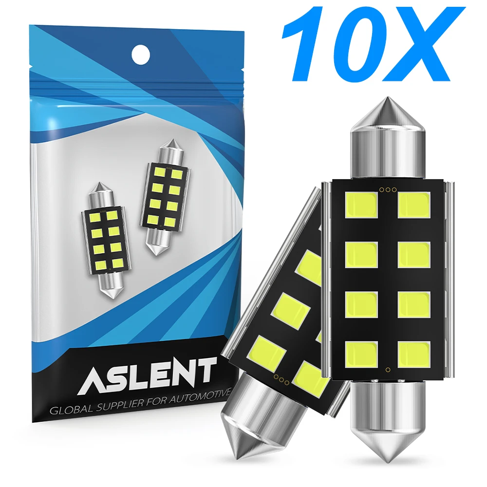 10x C5W LED 2835 8SMD Signal Lamp Canbus Bulb 31mm 36mm 39mm 41mm Festoon C10W LED Auto Interior Reading Dome Light White 12v
10x C5W LED 2835 8SMD Signal Lamp Canbus Bulb 31mm 36mm 39mm 41mm Festoon C10W LED Auto Interior Reading Dome Light White 12v