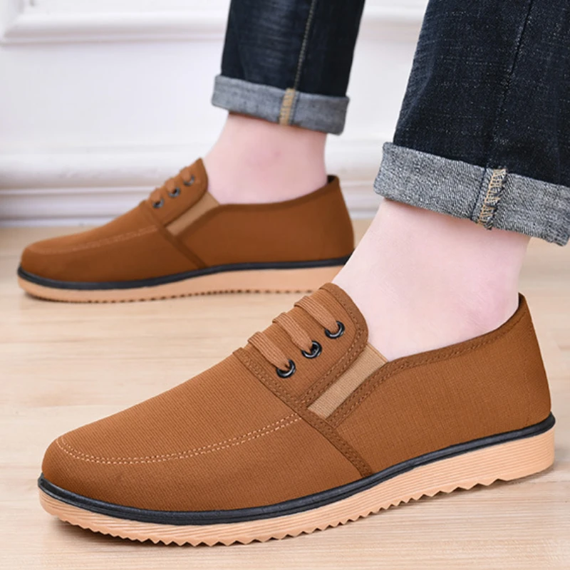 Men's Round Head Sneakers Spring Autumn Korean Style Canvas Shoes Work Casual Flats Anti-slip Slip on Loafers Sapatos Masculino
Men's Round Head Sneakers Spring Autumn Korean Style Canvas Shoes Work Casual Flats Anti-slip Slip on Loafers Sapatos Masculino