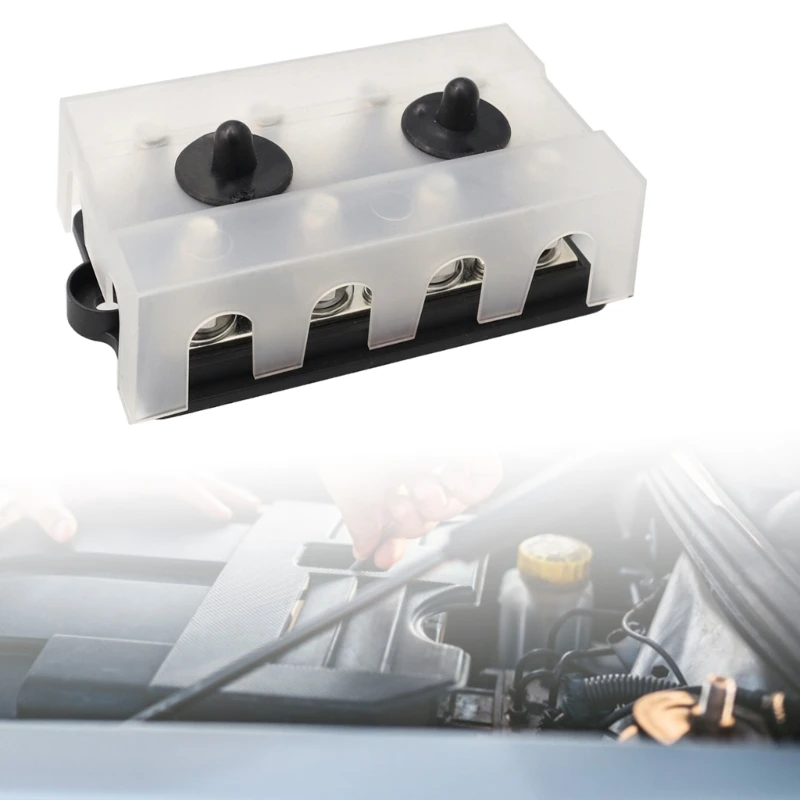 4 Post Power Distribution Block Terminal Screw Bus Bar High Current Wiring Battery Junction Block for RV Car
4 Post Power Distribution Block Terminal Screw Bus Bar High Current Wiring Battery Junction Block for RV Car