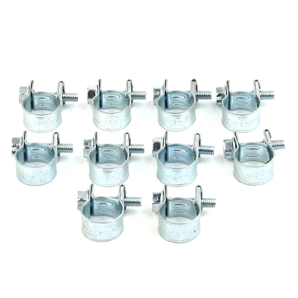 10pcs Mini Hose Clips Nut And Bolt Fuel Line Clamps Petrol Pipe Diesel Air Small Clamp For Small Diameter Structures Adjustment
10pcs Mini Hose Clips Nut And Bolt Fuel Line Clamps Petrol Pipe Diesel Air Small Clamp For Small Diameter Structures Adjustment