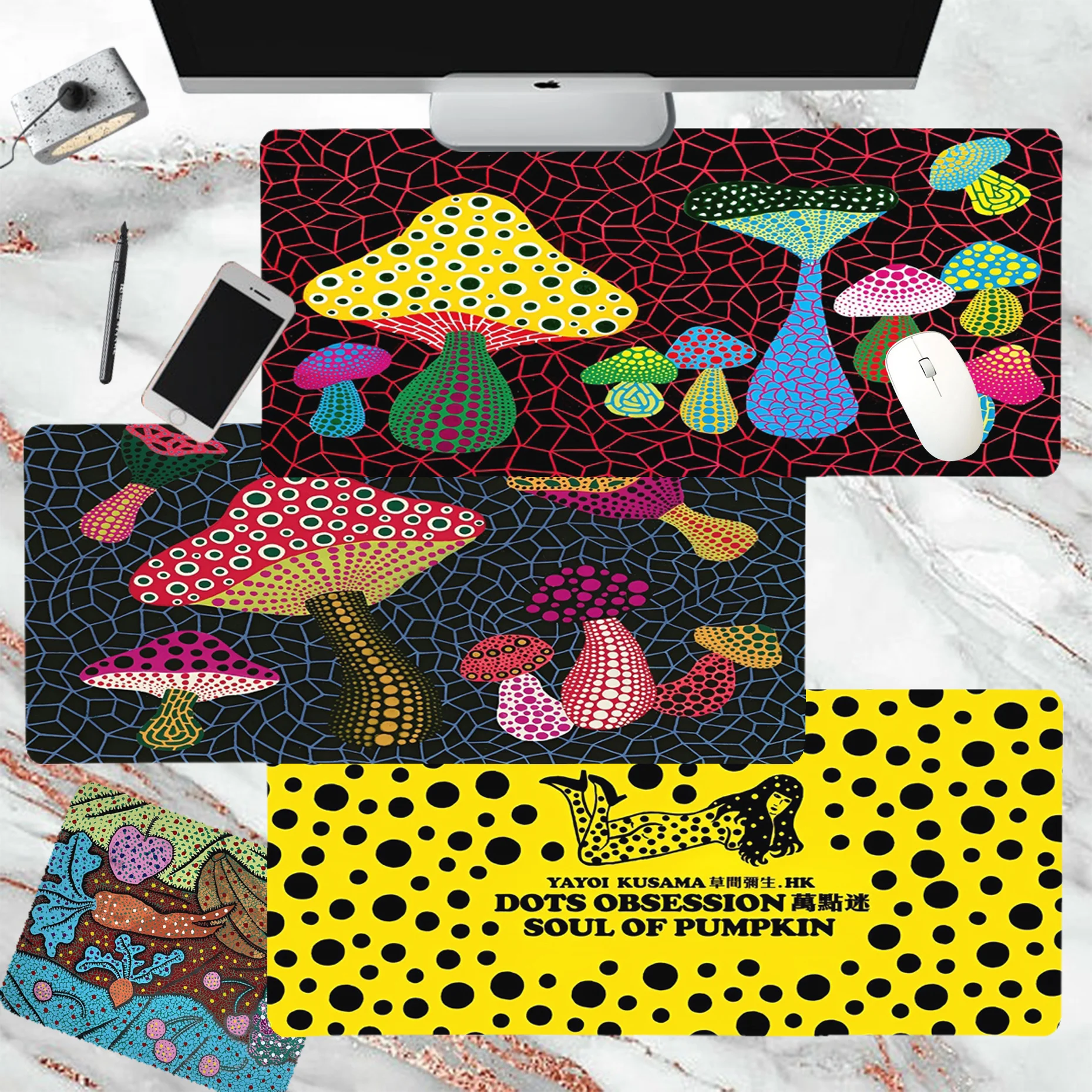 Yayoi Kusama Pumpkin Art Mousepad girl pad Mat Rubber Gaming mousepad Desk Mat Size for large Edge Locking Game Keyboard Pad
Yayoi Kusama Pumpkin Art Mousepad girl pad Mat Rubber Gaming mousepad Desk Mat Size for large Edge Locking Game Keyboard Pad