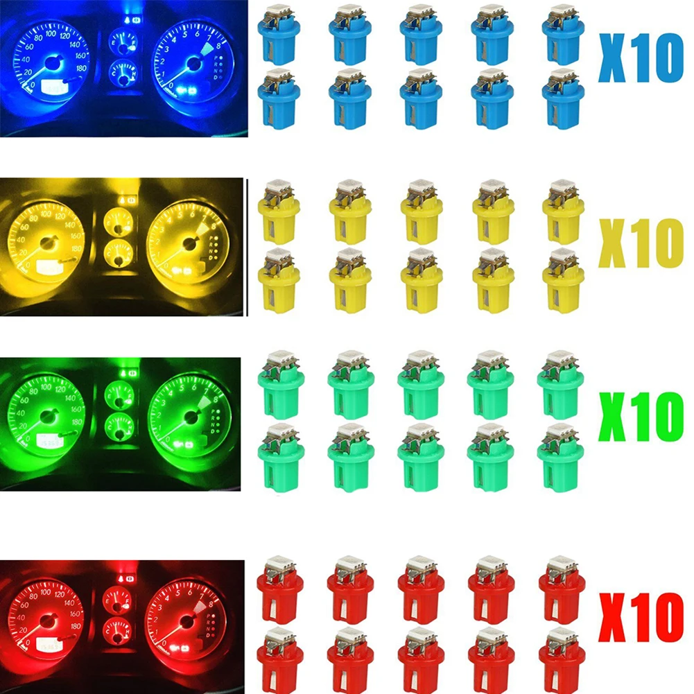 10X T5 B8.5D 5050 SMD Car LED Dashboard Dash Lamps Instrument Light Bulbs Replacement High Brightness Bulbs
10X T5 B8.5D 5050 SMD Car LED Dashboard Dash Lamps Instrument Light Bulbs Replacement High Brightness Bulbs
