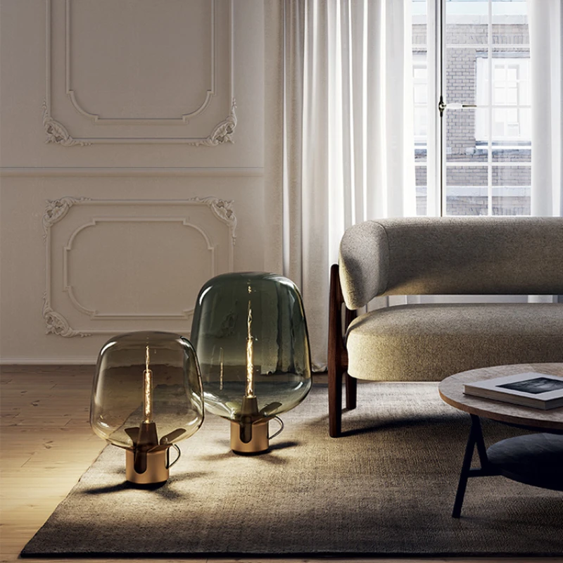 High-End Ins Style Living Room Bedroom Bedside Glass Lampshade Counter Creative Lamp
High-End Ins Style Living Room Bedroom Bedside Glass Lampshade Counter Creative Lamp