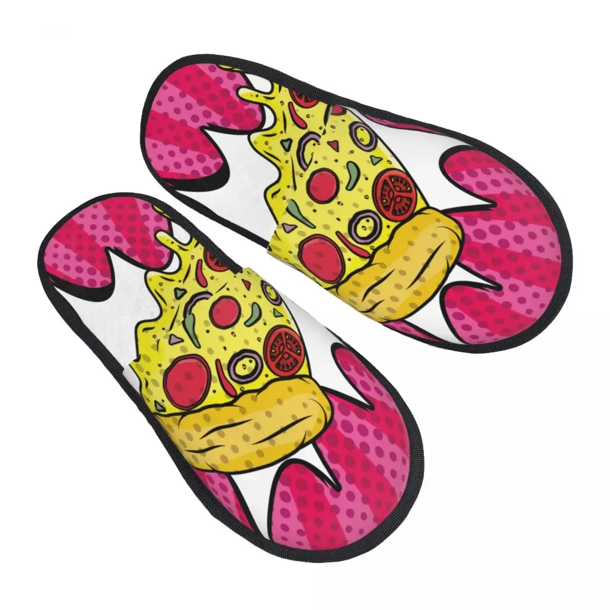Зимние тапочки для женщин и мужчин, модные пушистые теплые тапочки, итальянская пицца, домашние тапочки в стиле поп-арт, забавная обувь 
Зимние тапочки для женщин и мужчин, модные пушистые теплые тапочки, итальянская пицца, домашние тапочки в стиле поп-арт, забавная обувь