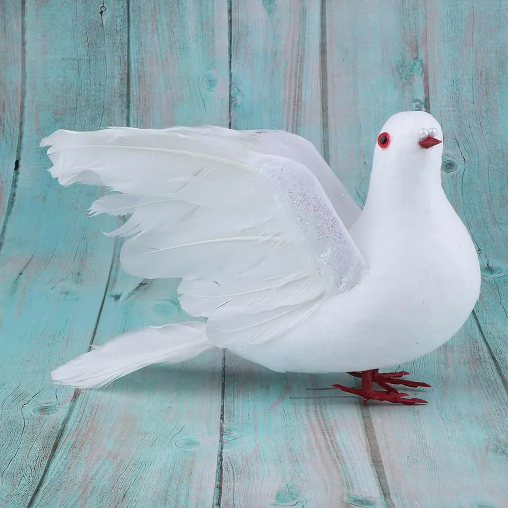 MagiDeal 1Pcs Super Delicate Foam Artificial Feathered White Pigeon Birds Statue Wedding Decoration Garden Miniatures
MagiDeal 1Pcs Super Delicate Foam Artificial Feathered White Pigeon Birds Statue Wedding Decoration Garden Miniatures