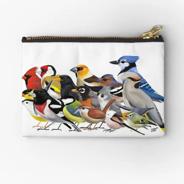 

Year Of The Bird Birds Of North Americ Zipper Pouches Key Storage Women Money Bag Packaging Socks Wallet Underwear Small Coin