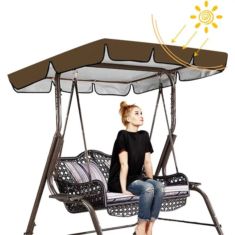 Swing Canopy Replacement Anti-UV Outdoor Garden Swing Chair Ceiling Cover Waterproof Awning Sunshade Garden Hammock Top Cover
Swing Canopy Replacement Anti-UV Outdoor Garden Swing Chair Ceiling Cover Waterproof Awning Sunshade Garden Hammock Top Cover