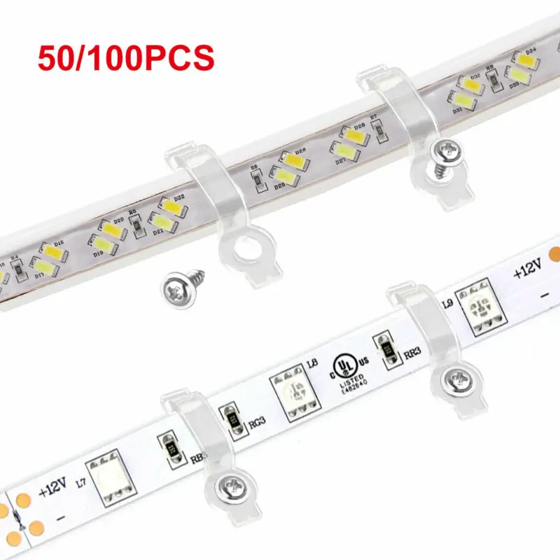 50/100pcs Mounting Brackets Clips Side Fixing Clips Home Improvement Hardware Accessories For 5050 LED Strip Light Bar
50/100pcs Mounting Brackets Clips Side Fixing Clips Home Improvement Hardware Accessories For 5050 LED Strip Light Bar