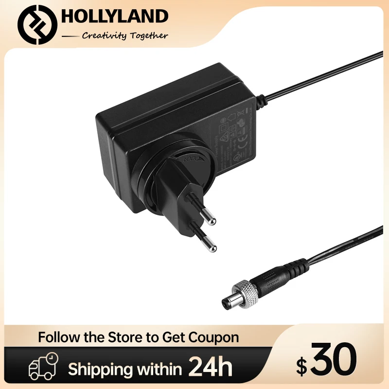 

Hollyland 12V 2A DC Adapter Power Supply for Mars 400s Pro Cosmo C1 Mars 4K Wireless Video Transmission System US EU AU UK