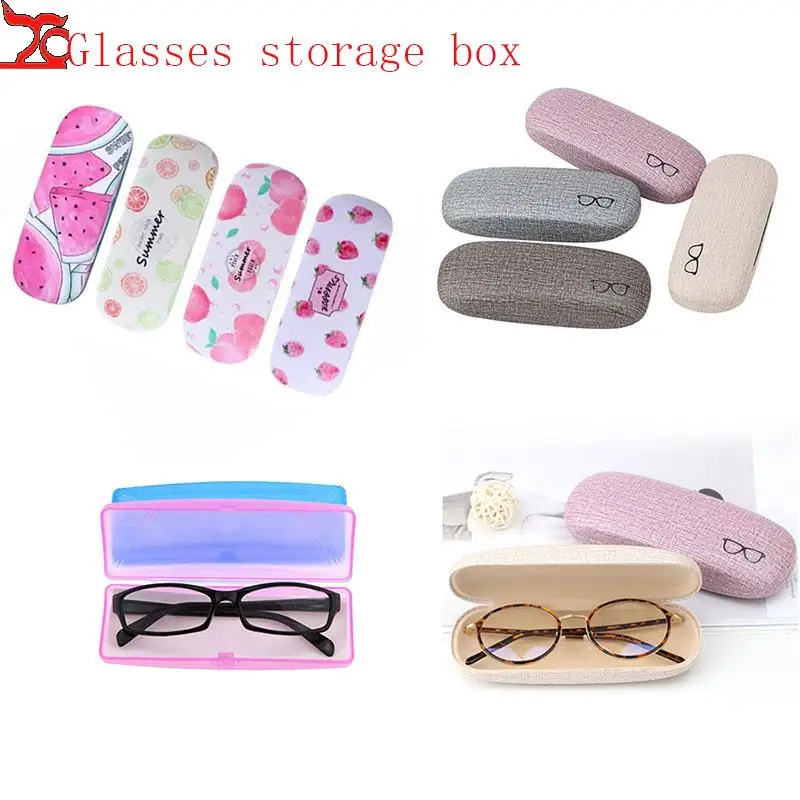 

Glasses Storage Box Eyewear Cases Cover Multiple Styles Available Animal Fruit Pattern Student Glasses Storage Box