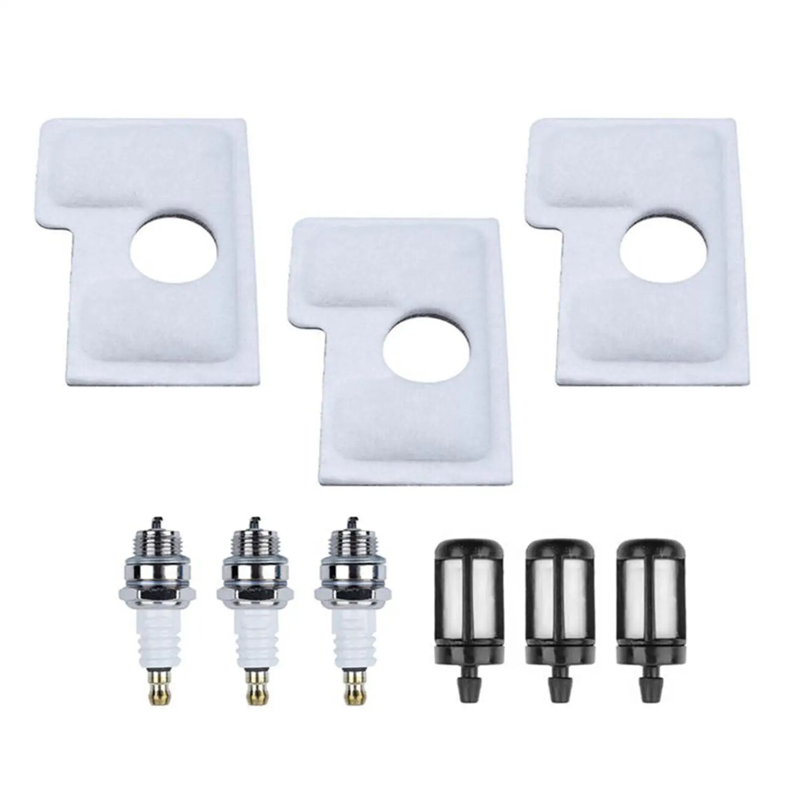 9x Chainsaw Air Fuel Filter Spark Plug Replacements Durable for MS170 180 Chainsaw String Trimmer Parts Garden Power Tool
9x Chainsaw Air Fuel Filter Spark Plug Replacements Durable for MS170 180 Chainsaw String Trimmer Parts Garden Power Tool