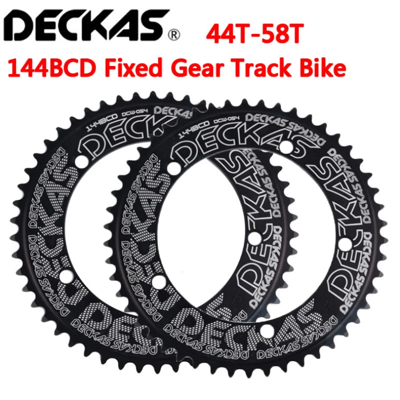 Deckas 144BCD Fixed Gear fixie Round Chain ring Track Bike 44T-58T Tooth 144 bcd special single speed gear wheel Chainwheel
Deckas 144BCD Fixed Gear fixie Round Chain ring Track Bike 44T-58T Tooth 144 bcd special single speed gear wheel Chainwheel