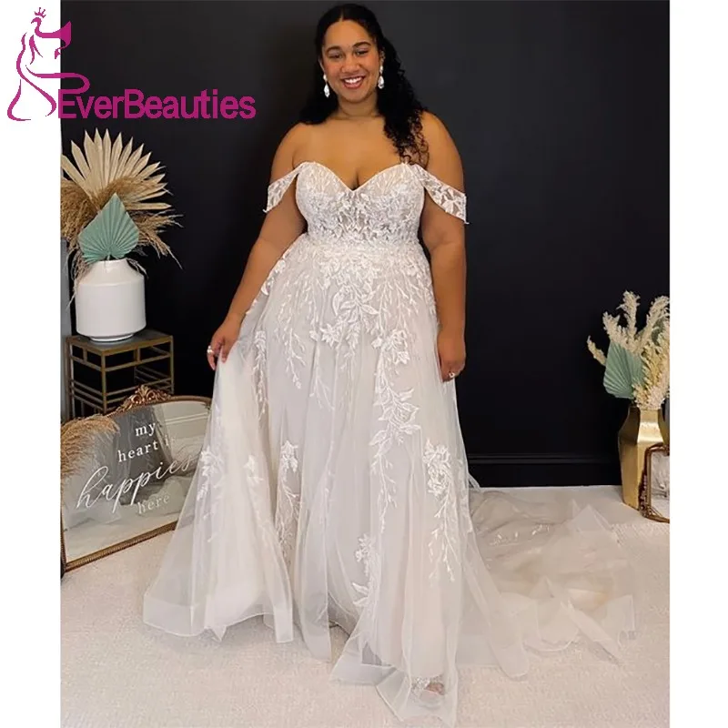 Vestido De Noiva Boho Wedding Dresses Off Shoulder Tulle Lace Beach Wedding Gowns Plus Size Bride Dress for Woman Robe De Mariée
Vestido De Noiva Boho Wedding Dresses Off Shoulder Tulle Lace Beach Wedding Gowns Plus Size Bride Dress for Woman Robe De Mariée