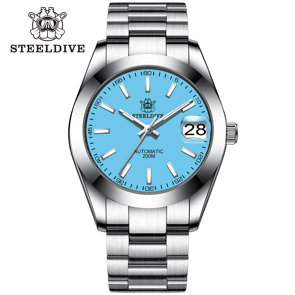 STEELDIVE Luxury Brand SD1934 Blue Dial 39MM Steel Case 20 Bar NH35 Mechanical Men Sports Watches for Diving
STEELDIVE Luxury Brand SD1934 Blue Dial 39MM Steel Case 20 Bar NH35 Mechanical Men Sports Watches for Diving