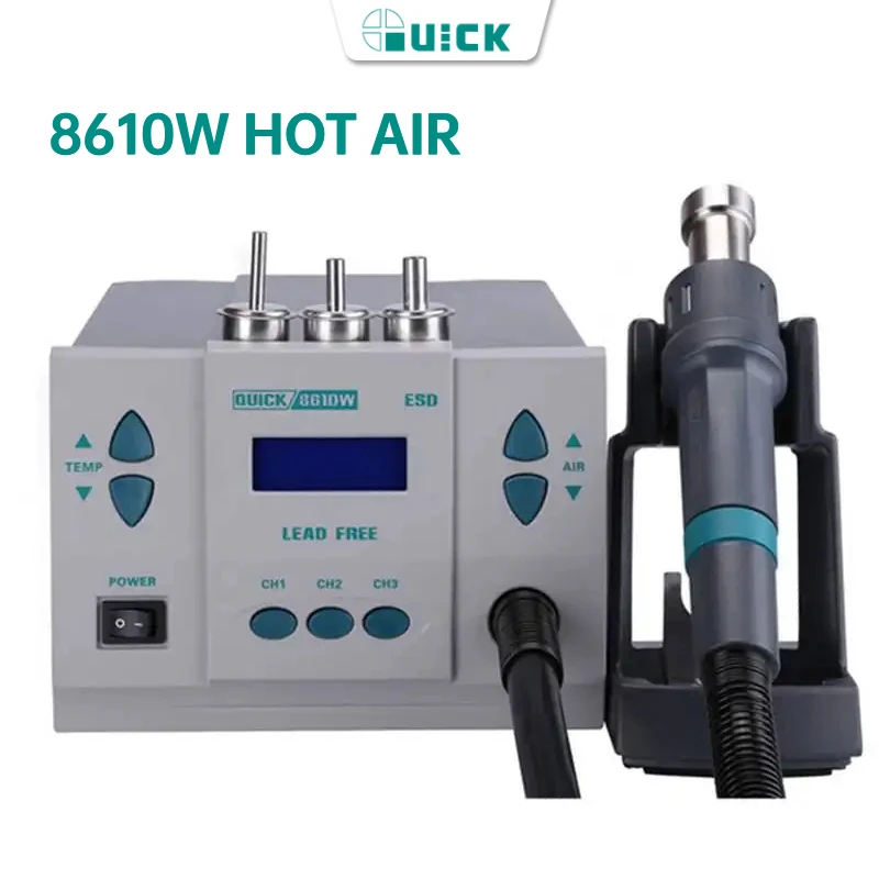 Оригинальная паяльная станция QUICK 861DW, 100% Вт, бессвинцовый, высокомощный, фотоэлектрический паяльник для ремонта цифровых телефонов
Оригинальная паяльная станция QUICK 861DW, 100% Вт, бессвинцовый, высокомощный, фотоэлектрический паяльник для ремонта цифровых телефонов