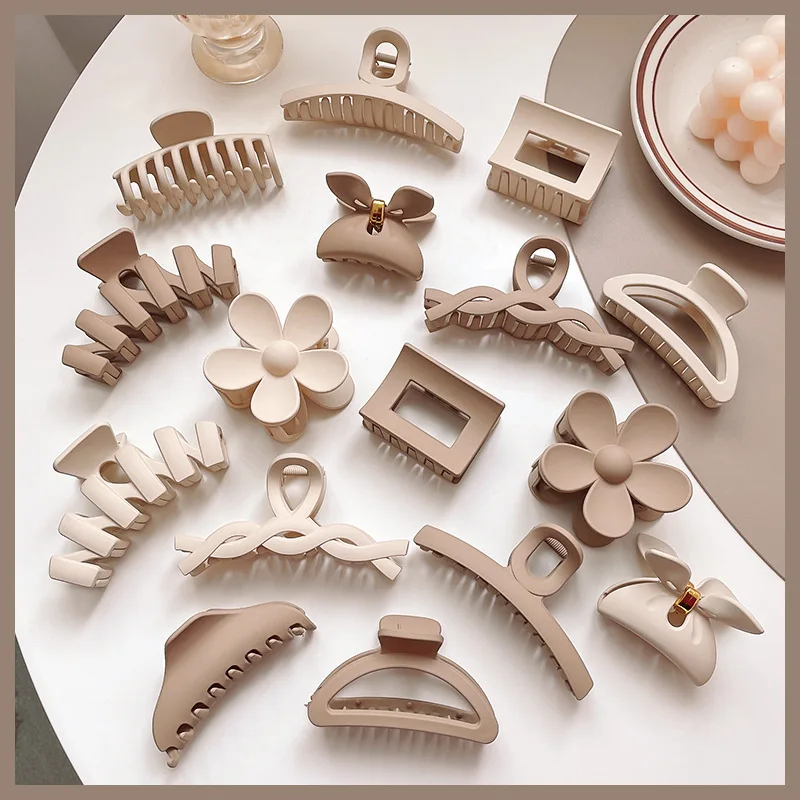 New Fashion Large Various Styles Coffee Color Simple Wild Clip Hairpin Barrettes for Women Girls Accessories Headwear Wholesale
New Fashion Large Various Styles Coffee Color Simple Wild Clip Hairpin Barrettes for Women Girls Accessories Headwear Wholesale