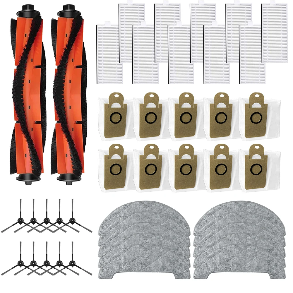 Filter Main Side Brush Sweeper Parts Kit Vacuum Cleaner Accessories Dust Bags Household Cleaning Mop Cloth Replacement
Filter Main Side Brush Sweeper Parts Kit Vacuum Cleaner Accessories Dust Bags Household Cleaning Mop Cloth Replacement