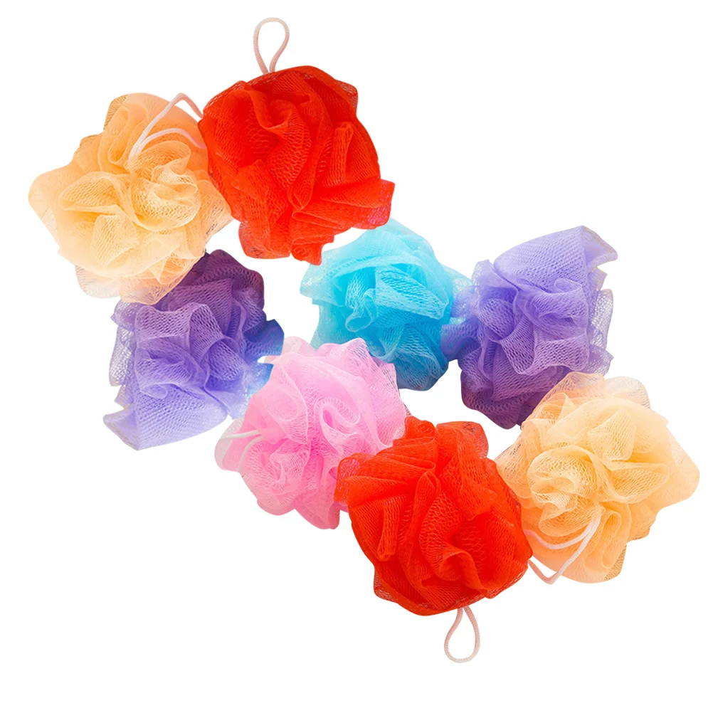 8pcs Colored Mesh Bath Ball Shower Ball Bath Bubble Nets Back Scrubber with Hanging Rope Random Color
8pcs Colored Mesh Bath Ball Shower Ball Bath Bubble Nets Back Scrubber with Hanging Rope Random Color