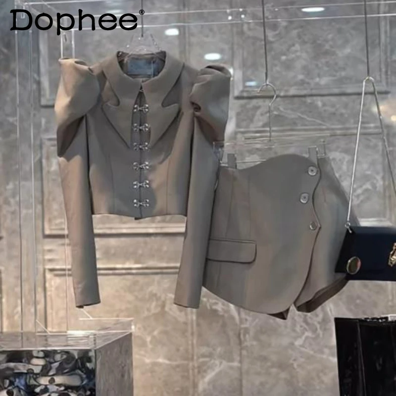 Spring 2022 New Solid Slim Fit 2 Piece Set Women Fashion Bubble Long Sleeve Blazer Top Women Irregular Mini Skirt Two-Piece Sets
Spring 2022 New Solid Slim Fit 2 Piece Set Women Fashion Bubble Long Sleeve Blazer Top Women Irregular Mini Skirt Two-Piece Sets