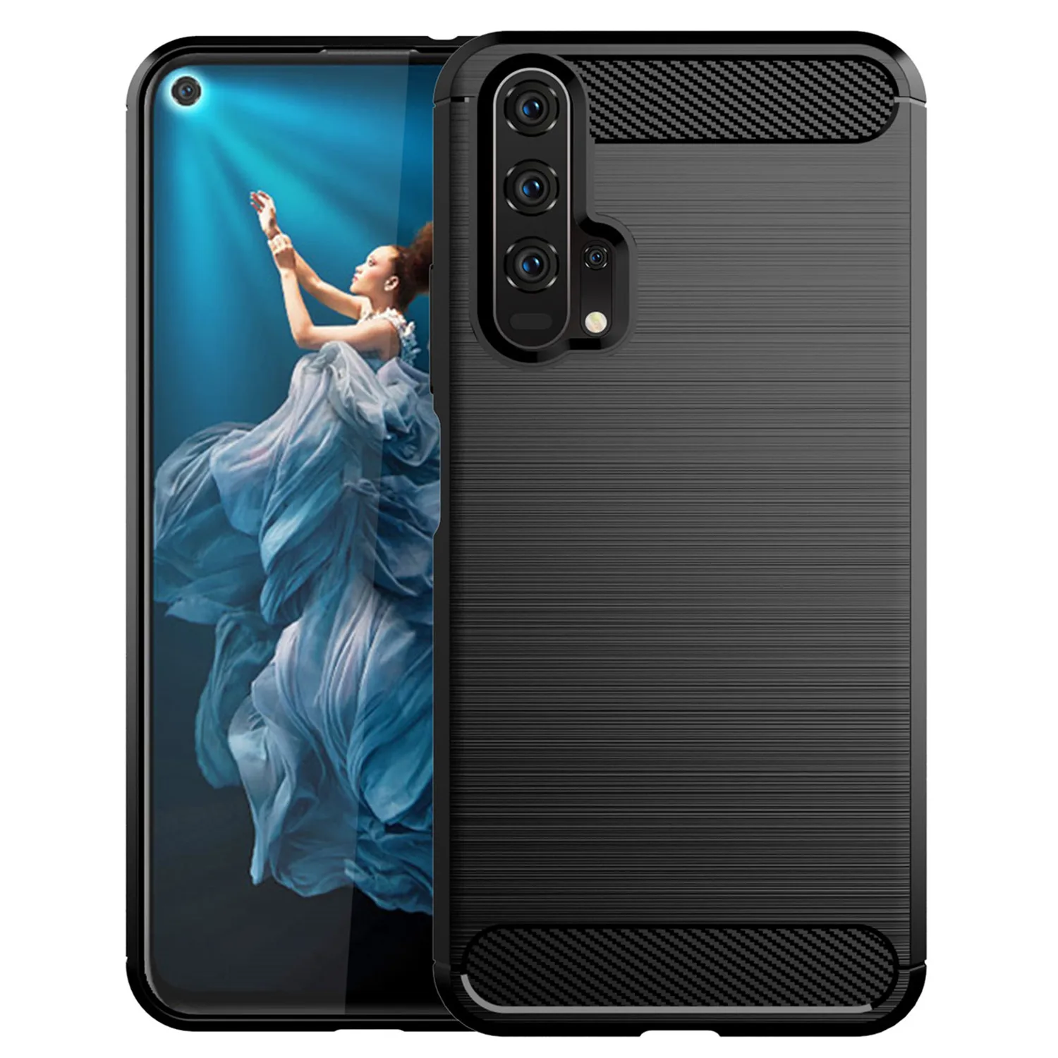 

Luxury Shockproof Case For Honor 20 Pro 20i 20lite 20s Cell Phone Cover for honor 20pro 20 lite Soft Carbon fibre Cases