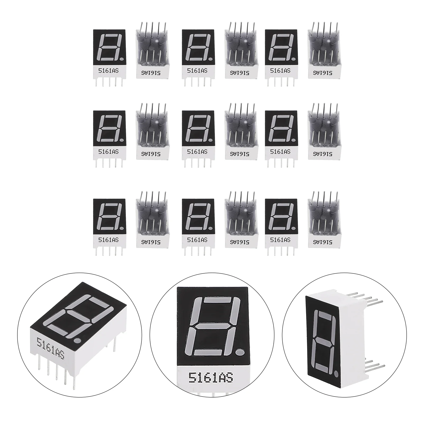 20 Pcs Number Highlight Digital Tube Clocks Red LED Display Plastic Common Anode Module
20 Pcs Number Highlight Digital Tube Clocks Red LED Display Plastic Common Anode Module