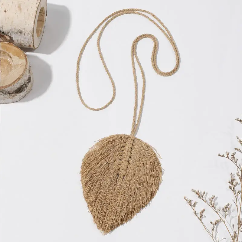 🍃 Handwoven Leaf Macrame Curtain Tiebacks - Boho Cotton & Linen Tassel Holdbacks for Natural Window Styling 8 Sfd832dee69d7437c934279ca4b7afd19z