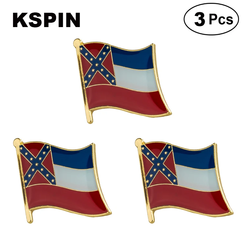

U.S.A Mississippi Lapel Pin Brooches Pins Flag badge Brooch Badges