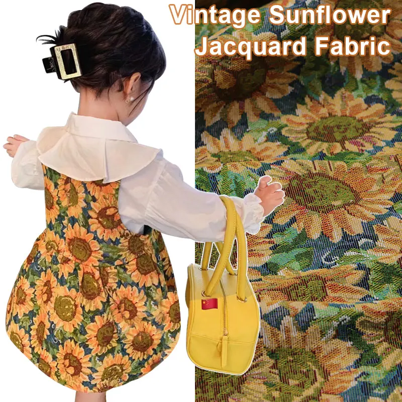 Retro Oil Painting Flower Fabric Thick Jacquard Fabric for Diy Garment Bag Cushion Home Textile Sewing Craft Material
Retro Oil Painting Flower Fabric Thick Jacquard Fabric for Diy Garment Bag Cushion Home Textile Sewing Craft Material