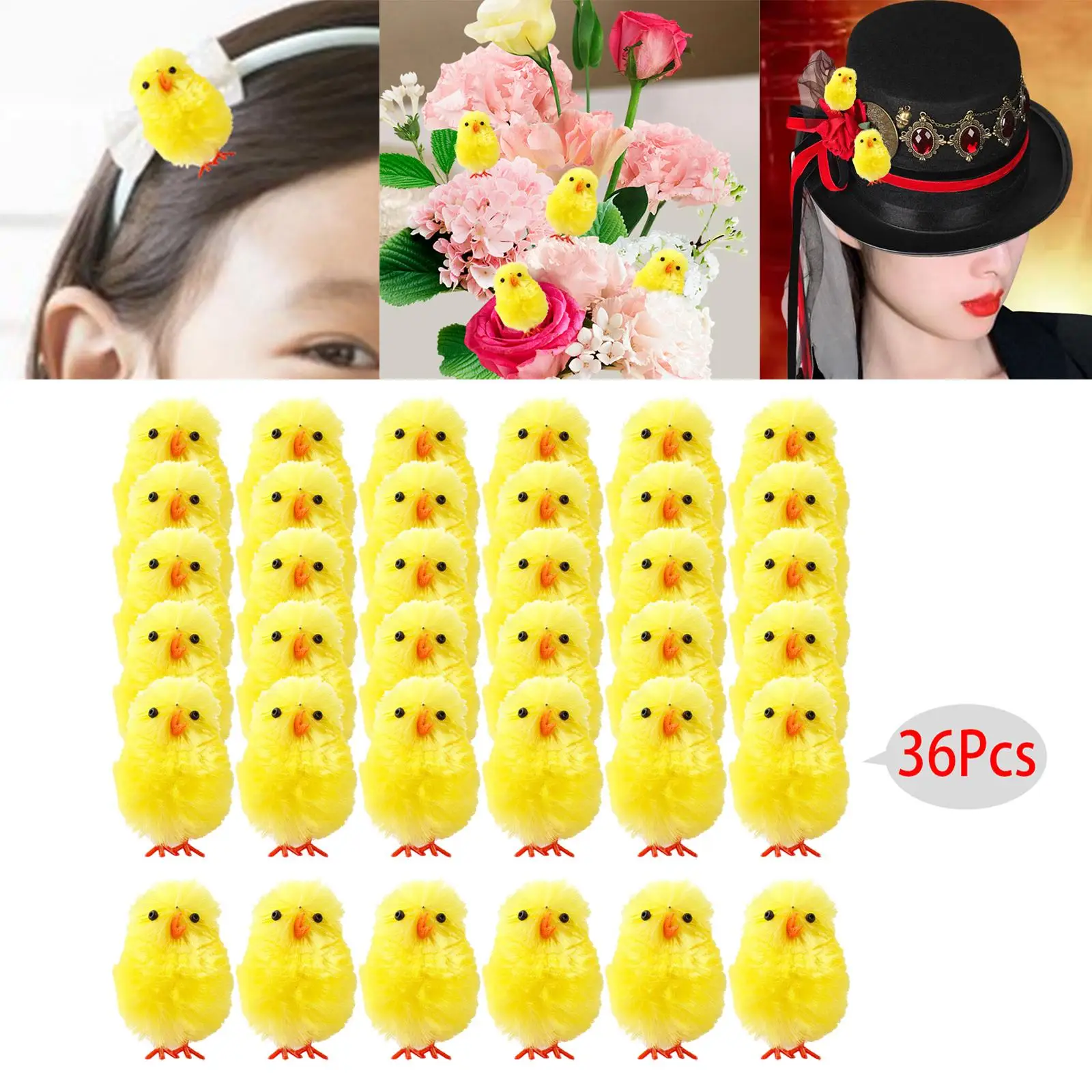 Милые пасхальные фигурки цыплят 36x, наполнители для корзины, микро ландшафт, миниатюрные пасхальные цыплята для творчества, аксессуары для рукоделия
Милые пасхальные фигурки цыплят 36x, наполнители для корзины, микро ландшафт, миниатюрные пасхальные цыплята для творчества, аксессуары для рукоделия