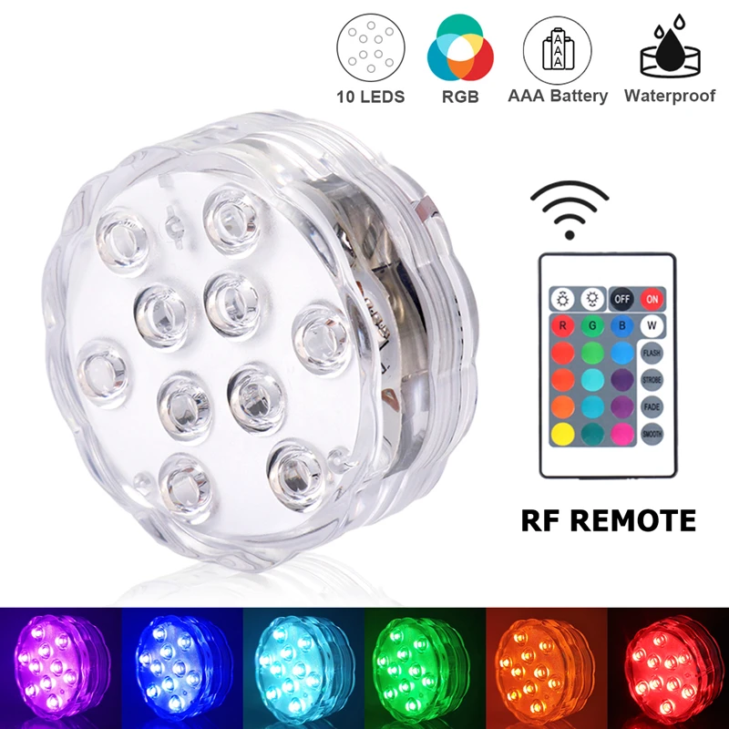 LED24 Key Remote Control Colorful RGB Diving Light Glowing Toy Fish Bathtub Light Bath Landscape Vase Light
LED24 Key Remote Control Colorful RGB Diving Light Glowing Toy Fish Bathtub Light Bath Landscape Vase Light