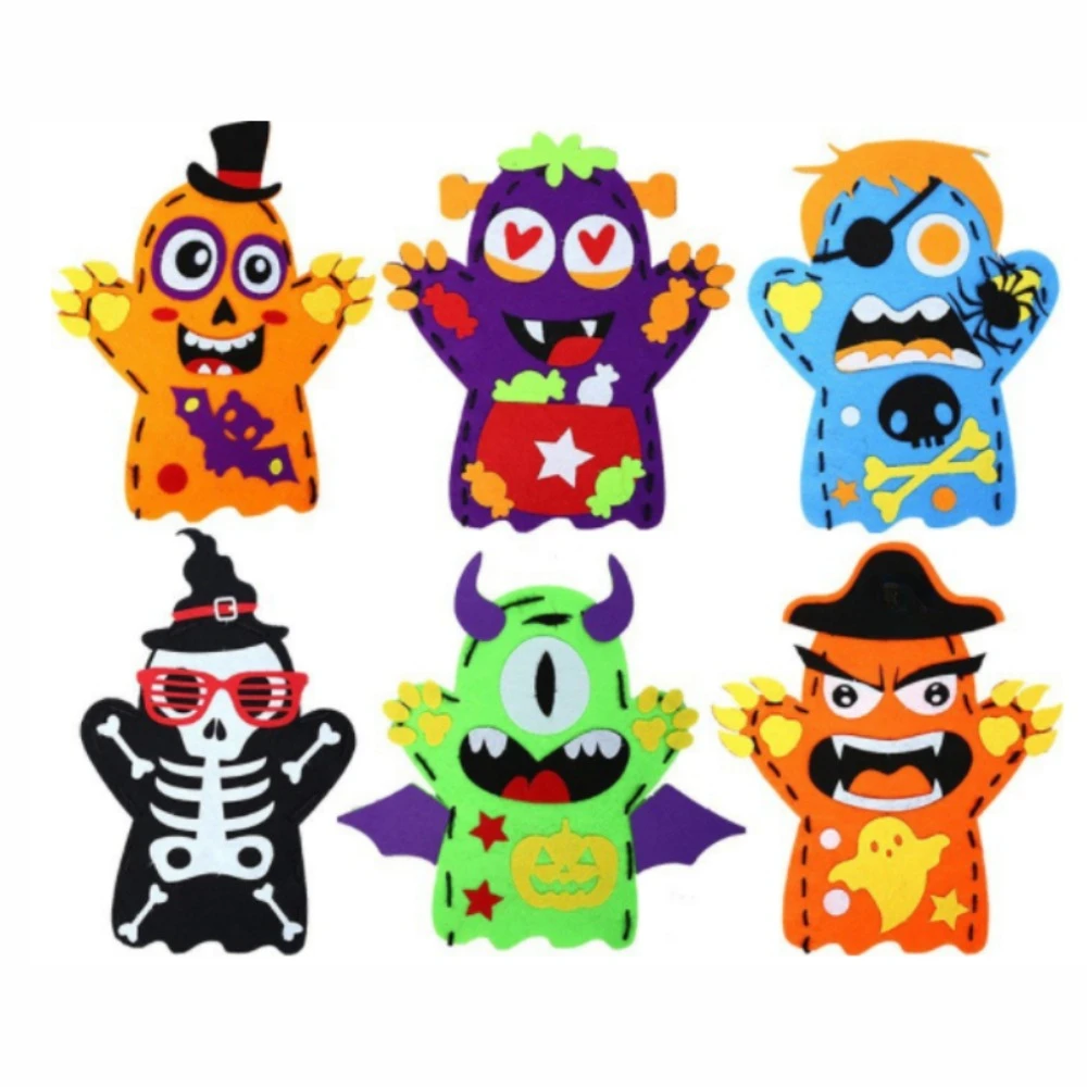 Kids DIY Hand Puppet Craft Toy Felt Halloween Party Favors Kindergarten Activites Cartoon Accessory Home Decor Gfts for Kids
Kids DIY Hand Puppet Craft Toy Felt Halloween Party Favors Kindergarten Activites Cartoon Accessory Home Decor Gfts for Kids